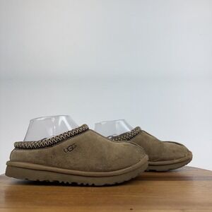 Big Kids Ugg Tasman II Chestnut Shearling Lined Comfort Slippers Shoes Size 4 Y